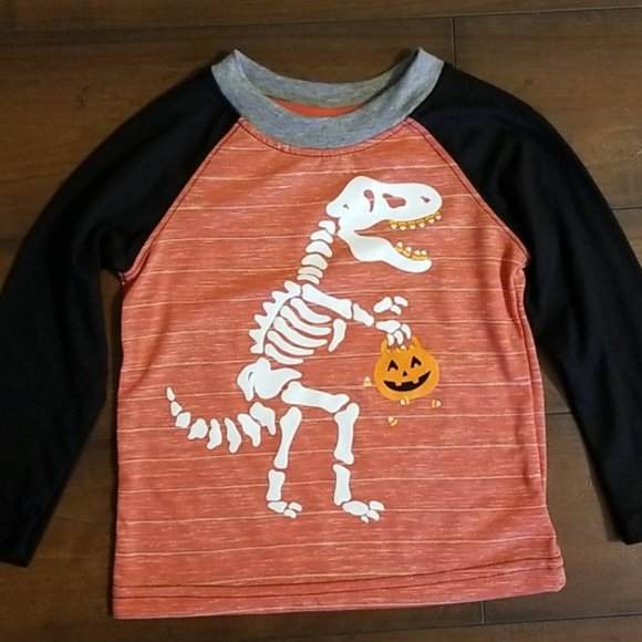 Halloween Dinosaur Long Sleeve Shirt - Picture 2 of 8